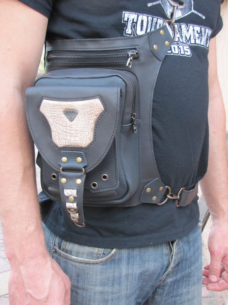 Holster Bag. Backpack Holster. Hand Made Holster. Thigh Etsy