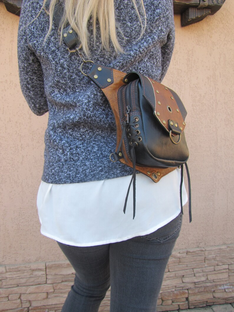 Hip holster leg bag leather women Thigh bag Leg holster bag Etsy