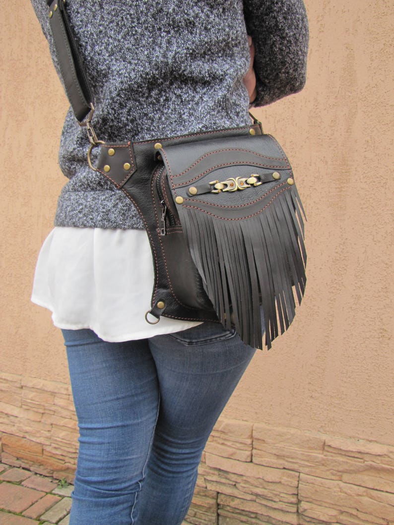 Leather hip bag Holster bag Women hip bag Leather holster Etsy