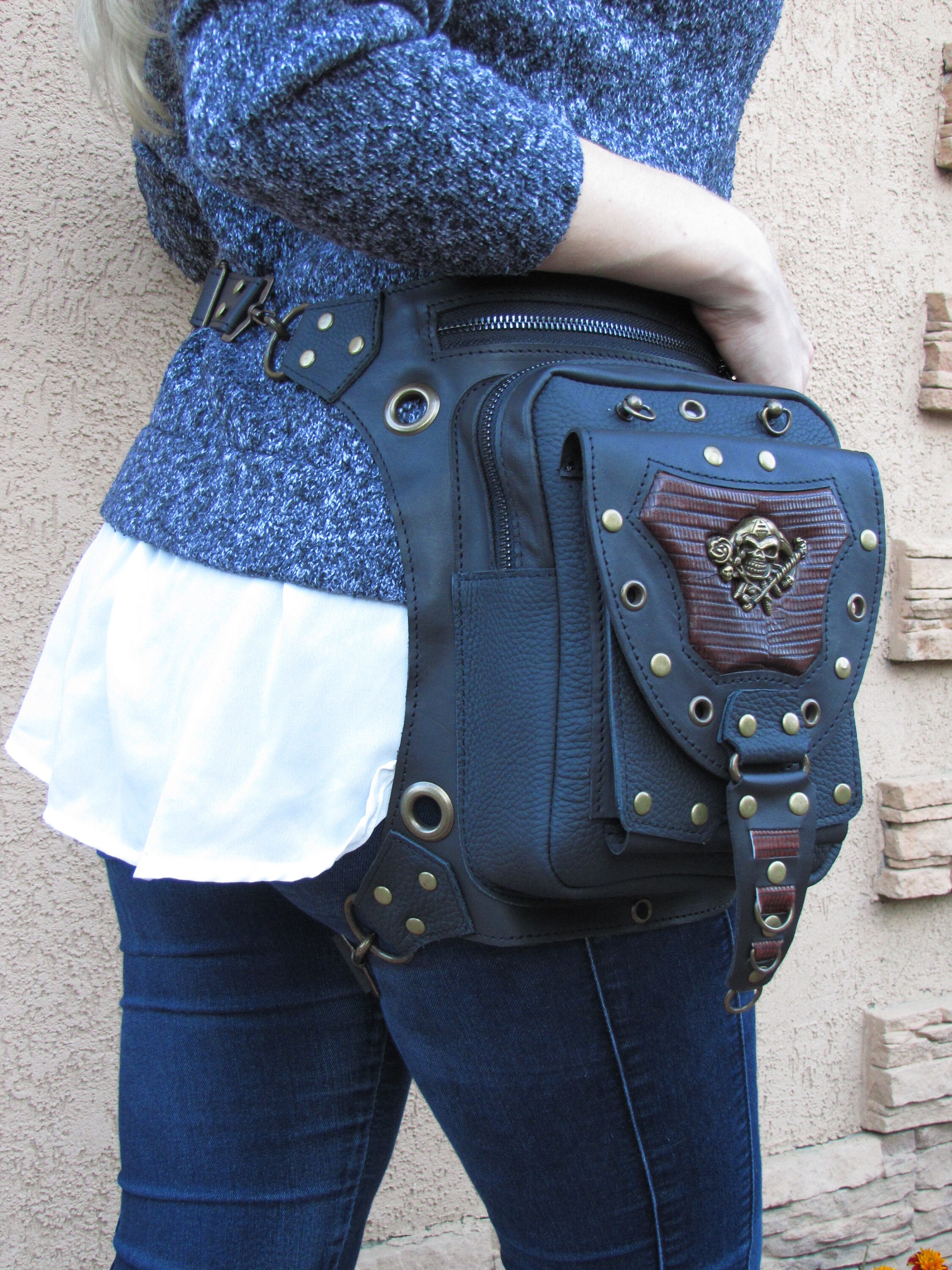 Holster bag Backpack holster Hip holster Leather hip bag Etsy