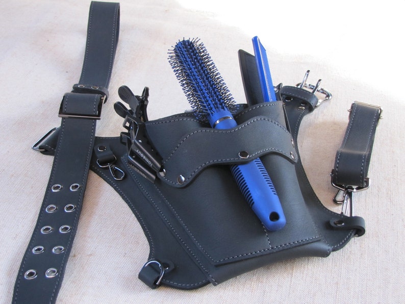 Stylist leather holster Shears hip bag leatherBarber hip Etsy