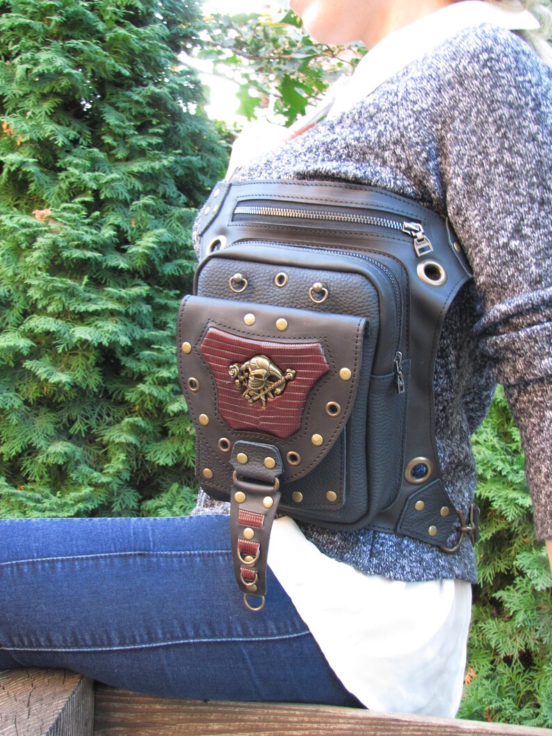 Holster bag Backpack holster Hip holster Leather hip bag Etsy