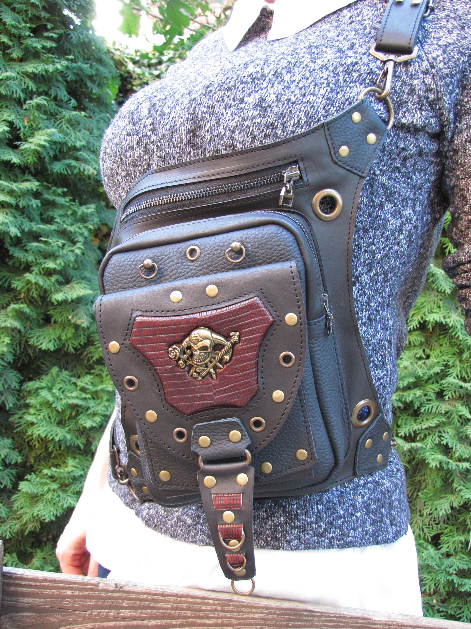 Holster bag Backpack holster Hip holster Leather hip bag Etsy