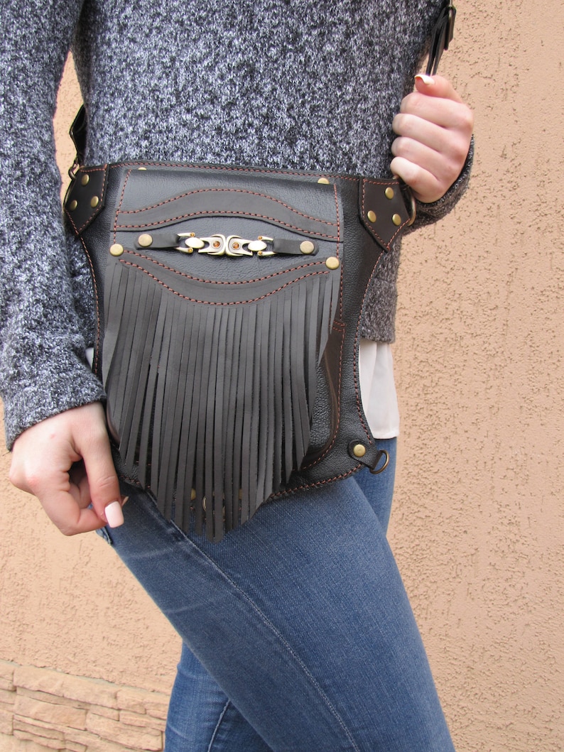 Leather hip bag Holster bag Women hip bag Leather holster Etsy