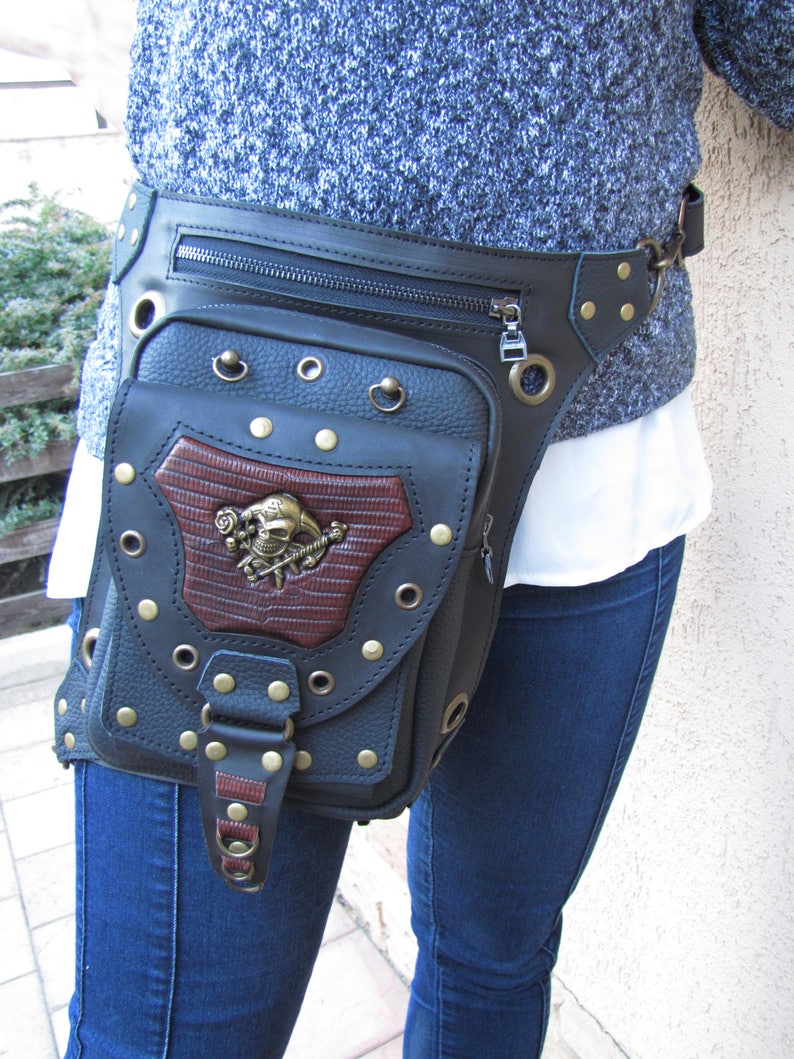 Holster bag Backpack holster Hip holster Leather hip bag Etsy