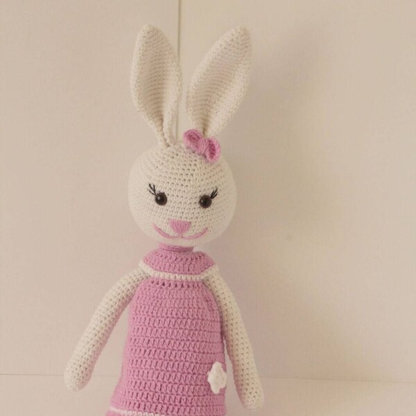 Cute Rabbit,NiceGift,ChristmasGift,Healthy Toys Stuffed bunny rabbit /Amigurumi bunny/Plush bunny rabbit/Bunny toy/Amigurumi rabbit/Baby toy