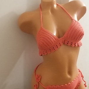 Bikini  High hip crochet bikini set brazilian crochet swimwear crochet swimsuit beachwear crochet bathingsuit boho bikini
