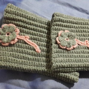 Boot cuff Grey Crochet Boot Cuff Women&#39;s Crochet Leg Warmers,Boot Toppers  Boot Covers  Boot Cuffs Boot Socks  Crochet Cuff Leg Warmers