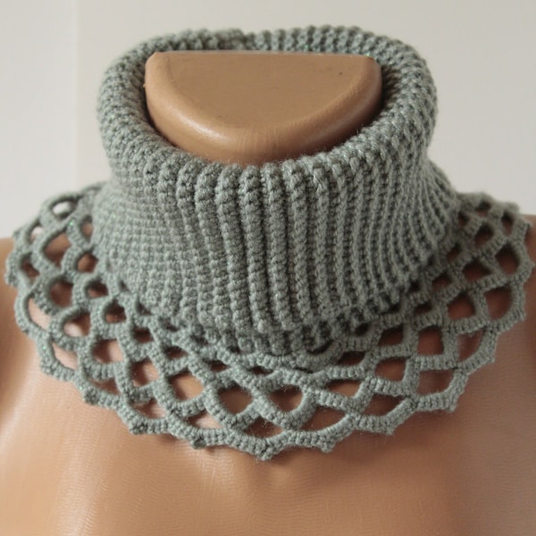 nouveau foulard col tricoté à la main tricotcowl tricotéécharpes cache-col tricotécol crochetcol écharpe foulards