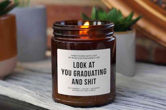 Graduation Candle Gift, Funny Grad Gift for her, scented candles best friend gift for best friend gifts, High School Graduation,Gift for him