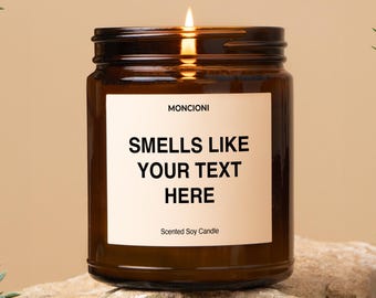 Ça sent le : bougie personnalisée, Noël, cadeau personnalisé, coopération, anniversaire, amitié, enseignant, bougie drôle, retraite
