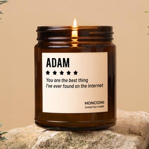 Funny Candle for Boyfriend, Anniversary Gift for Him, Valentine’s Day Gift, Couples Gift, Birthday Gift for Men, Internet Love Candle