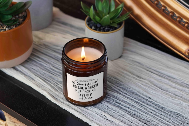 Graduation Candle Gift, Funny Grad Gift for her, scented candles best friend gift for best friend gifts, High School Graduation image 4