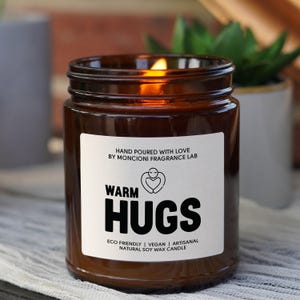 Send a Hug Scented Soy Candle,Sympathy Grief Gift, Feel Better Gift for Cheer Up, Encouragement