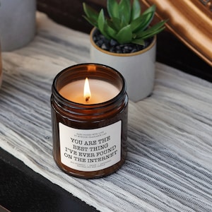 Best Thing On the Internet Candle, Boyfriend Gift Candle, anniversary gift, Birthday Gift for him, Anniversary gift for him, boyfriend image 2