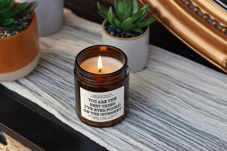 Best Thing On the Internet Candle, Boyfriend Gift Candle, anniversary gift, Birthday Gift for him, Anniversary gift for him, boyfriend image 2