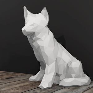 LOUVETEAU en papier à monter soi-même // loisir créatif // Papercraft // Décoration // Sculpture // DIY // idée cadeau // Origami // Puzzle