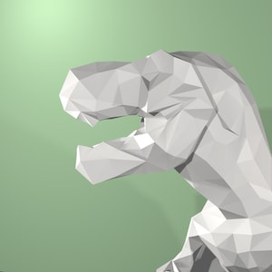 T-REX en papier à monter soi-même // loisir créatif // Papercraft // Décoration // Sculpture // DIY // idée cadeau // Origami // Puzzle