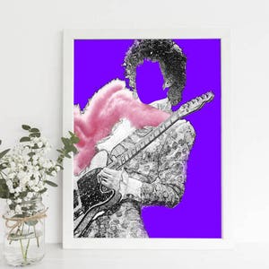 8x10, Prince, Music, Digital Print, Instant Download, Pink, Purple, Paisley, cheap gift, wall art for home or office
