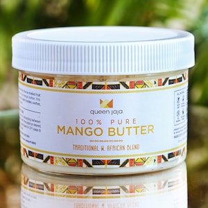 Handcrafted Mango Butter | 100% Pure | Traditional West African Blend | Queen Jaja