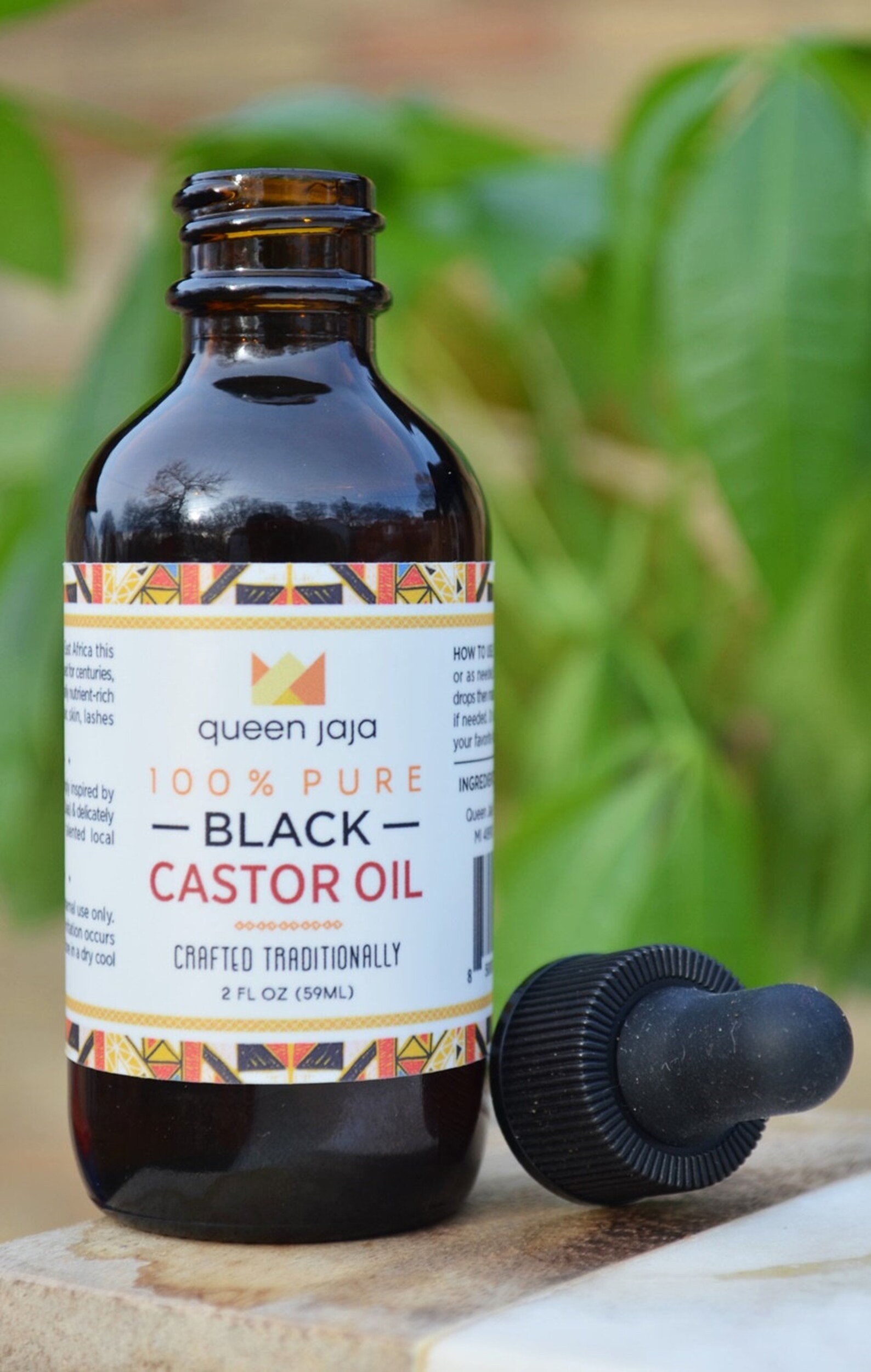 Pure Black Castor Oil East African Traditional Blend Premium Extra Dark
