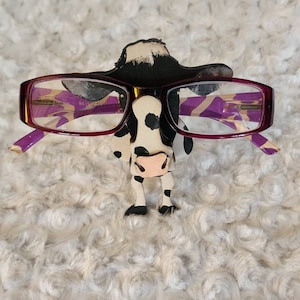 Cow Eyeglass Glasses Holder