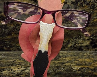 Fiona the Flamingo Eyeglasses Holder, Glasses Holder, Glasses Stand