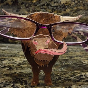 Highland Cow Eyeglass Glasses Holder