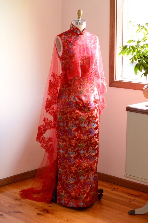 red wedding qipao