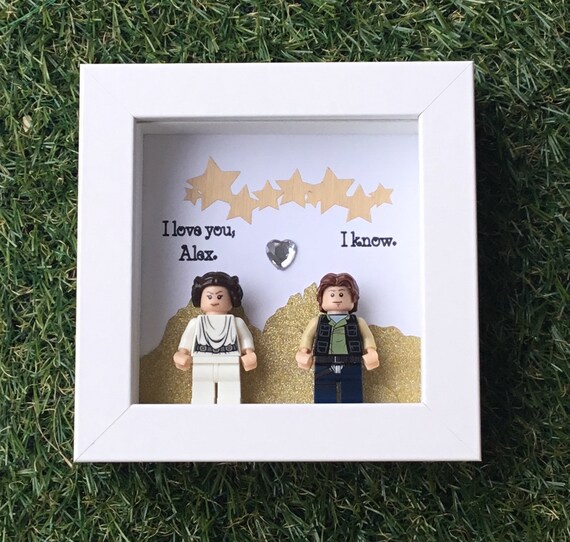 Birthday Gift For Him Custom Minifigure Frame Boyfriend Star Wars Personalised Husband