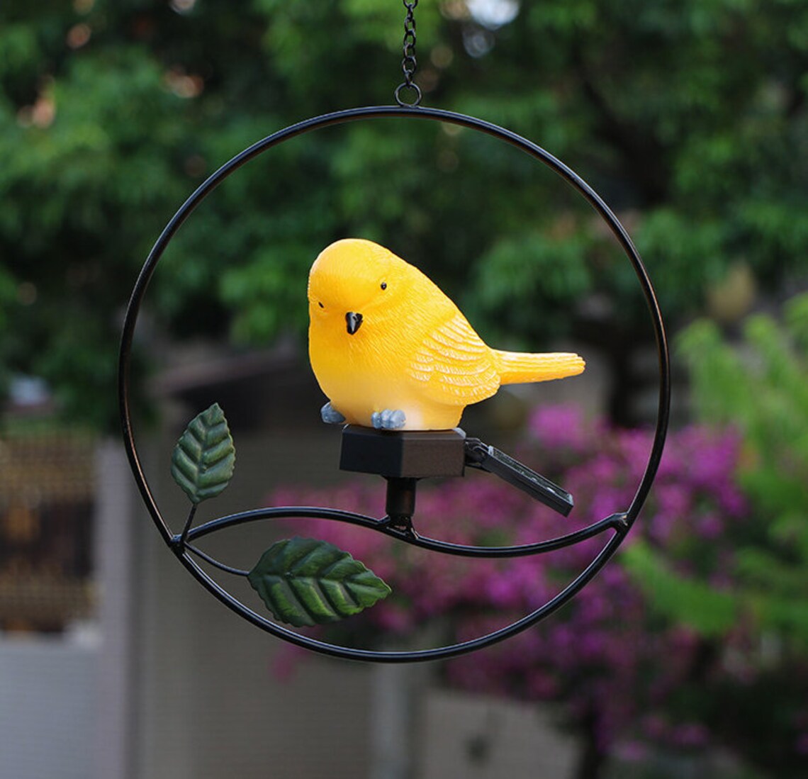 Solar Powered Hanging Animal Bird Lantern Garden Yard Patio Etsy