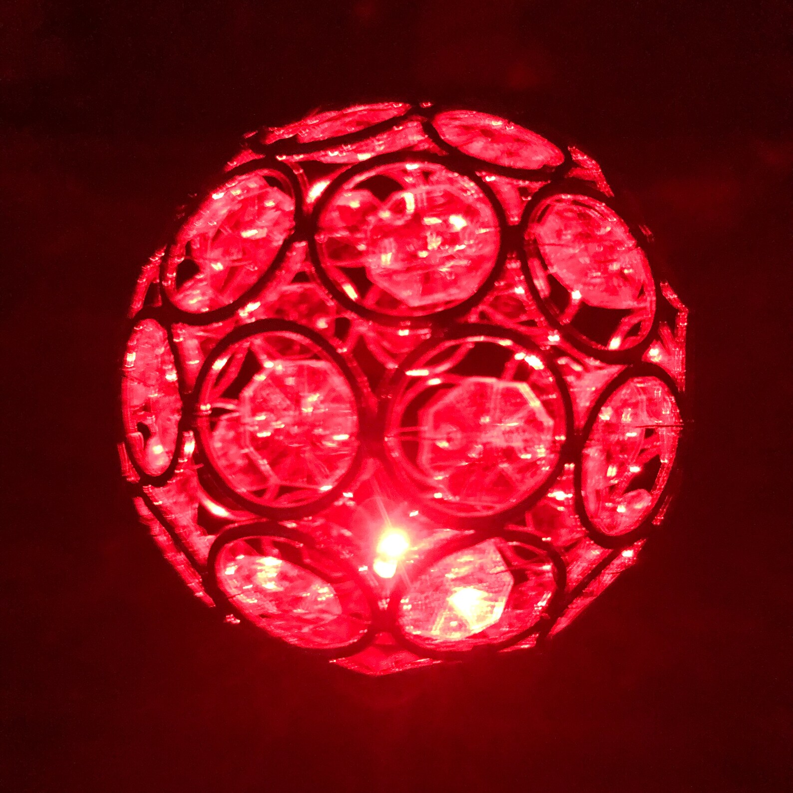 Solar Powered Crystal Ball Garden Art Stake Decoration Outdoor Etsy