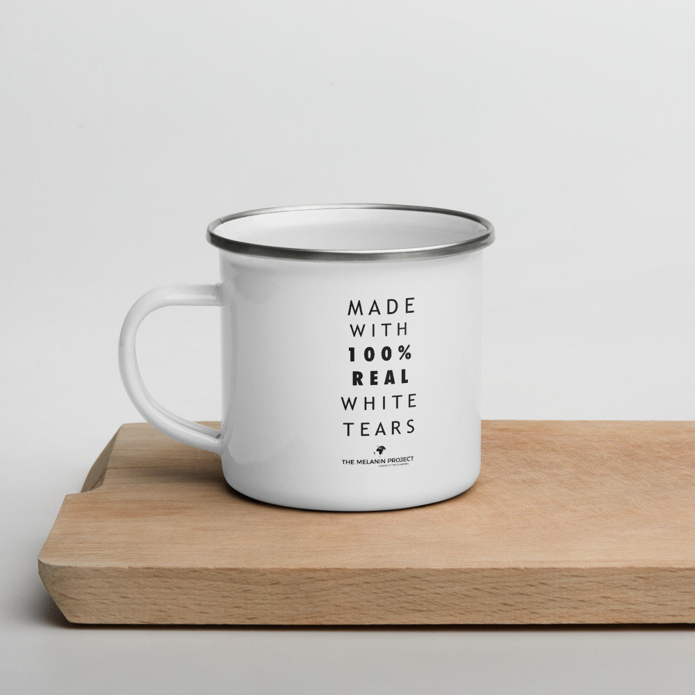 THE MELANIN PROJECT Limited Edition Enamel White Tears Mug - Etsy