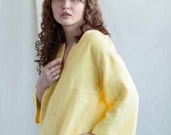 Ready to ship / Linen summer kaftan dress / MITS