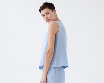 Linen tank top / Handmade by ManInTheStudio