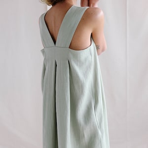 Ready to ship / Origami linen dress / Linen loose fitting MAXI dress