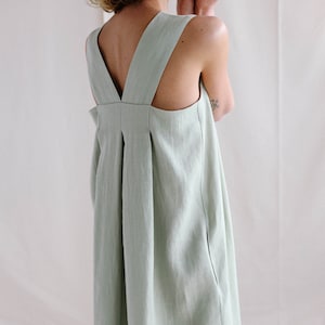 Robe en lin origami / Robe ample en lin MAXI