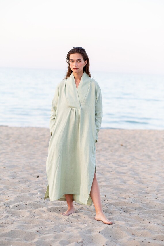 green emerald velvet dress Seema Thukral — Lime Green Kaftan – Fabilicious Fashion main image 0