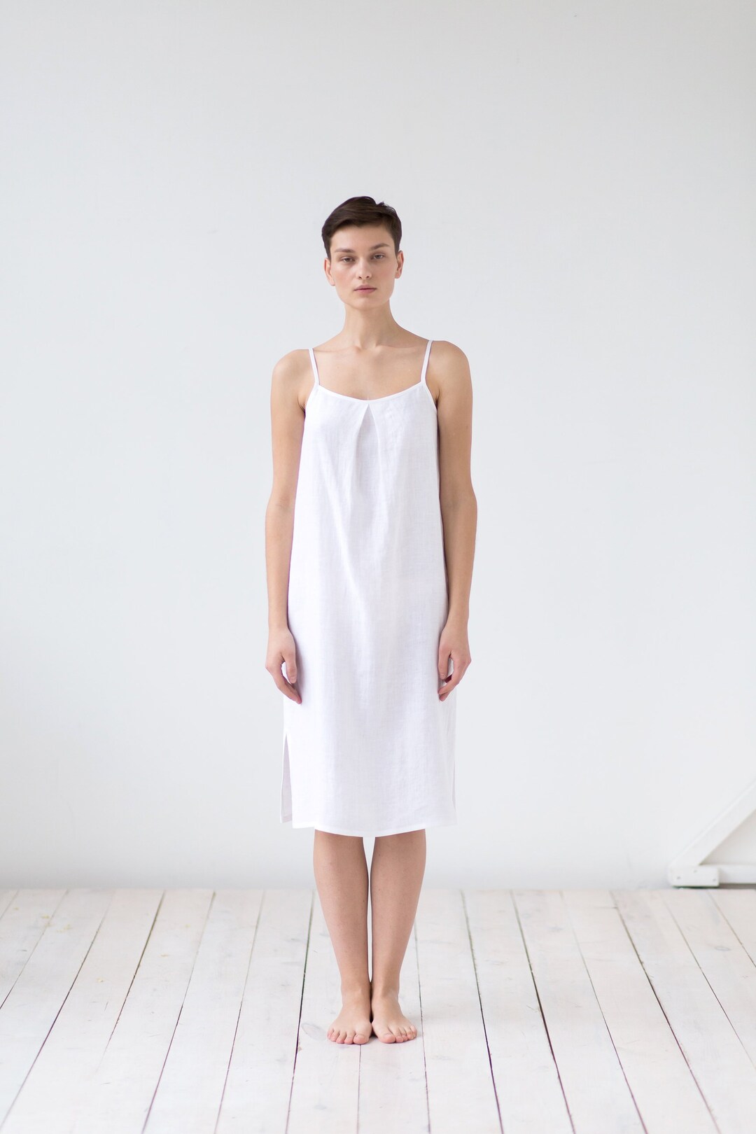 Linen Slip Dress/soft Linen Dress/natural Linen Nightie/linen Etsy