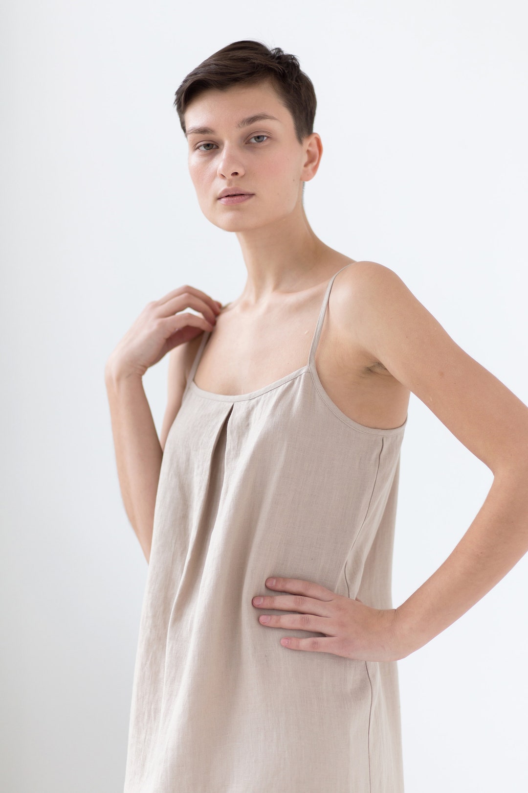 Linen Slip Dress/linen Dress/natural Linen Nightie/linen Etsy