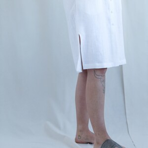 Casual sleeveless linen summer dress / MITS image 8