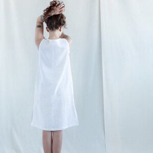 Casual sleeveless linen summer dress / MITS image 5