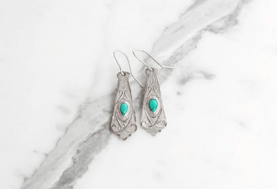 Antique WWII Polish Silver Spoon Earings