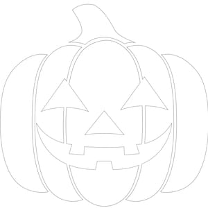 Jack-O-Lantern Outline Coloring Page