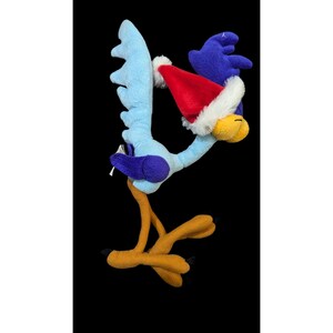 Looney Tunes Road Runner Christmas Plush Toy bird  14" blue purple red