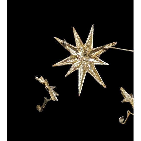 Vintage Pegasus Coro Gold Tone Star. brooch pin c… - image 2