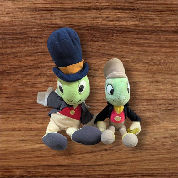 Vintage Walt Disney Jiminy Cricket Plush Puppet Disneyland Doll