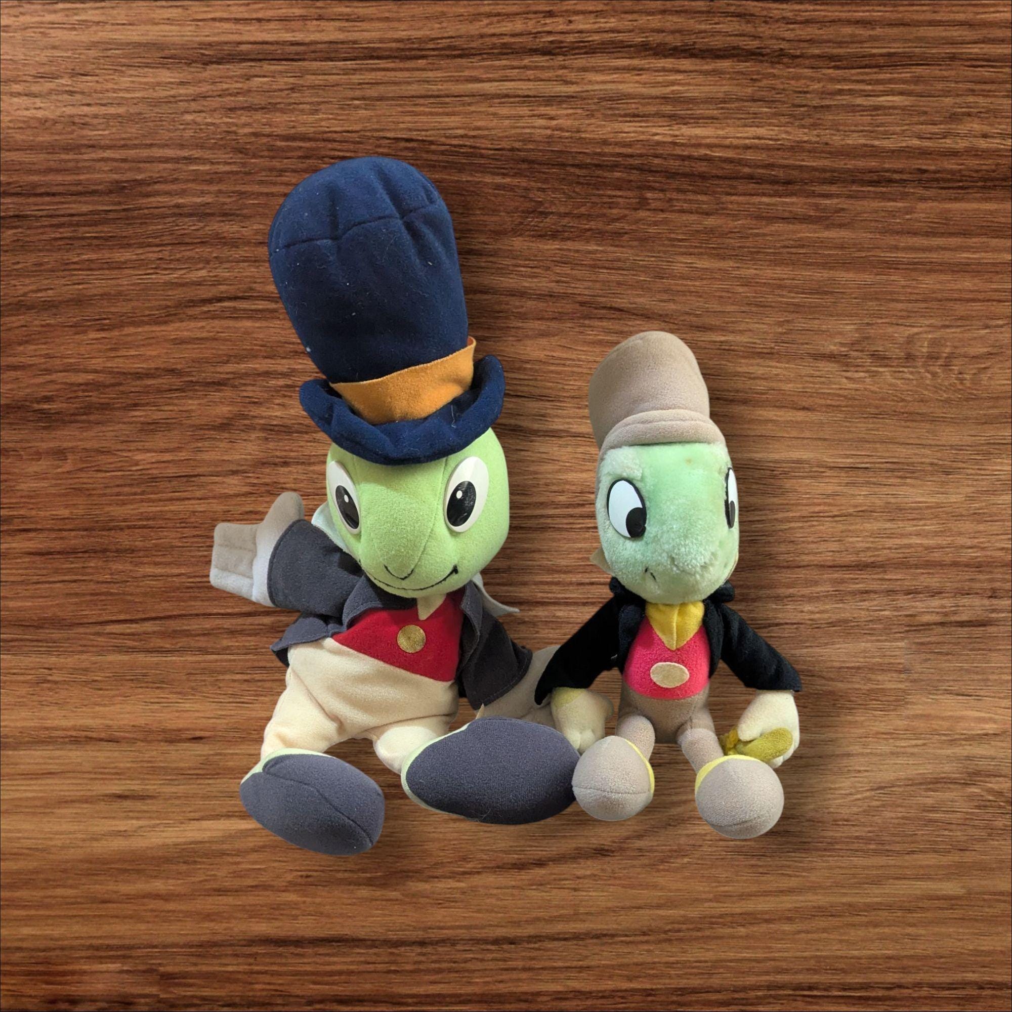 Ledraplastic Jiminy Cricket ラバードール Vintage Walt Disney Jiminy Cricket Plush Puppet Disneyland Doll