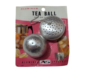 Vintage Aluminum Specialty Tea Ball Infuser Made in USA Hot or Iced Tea 1449