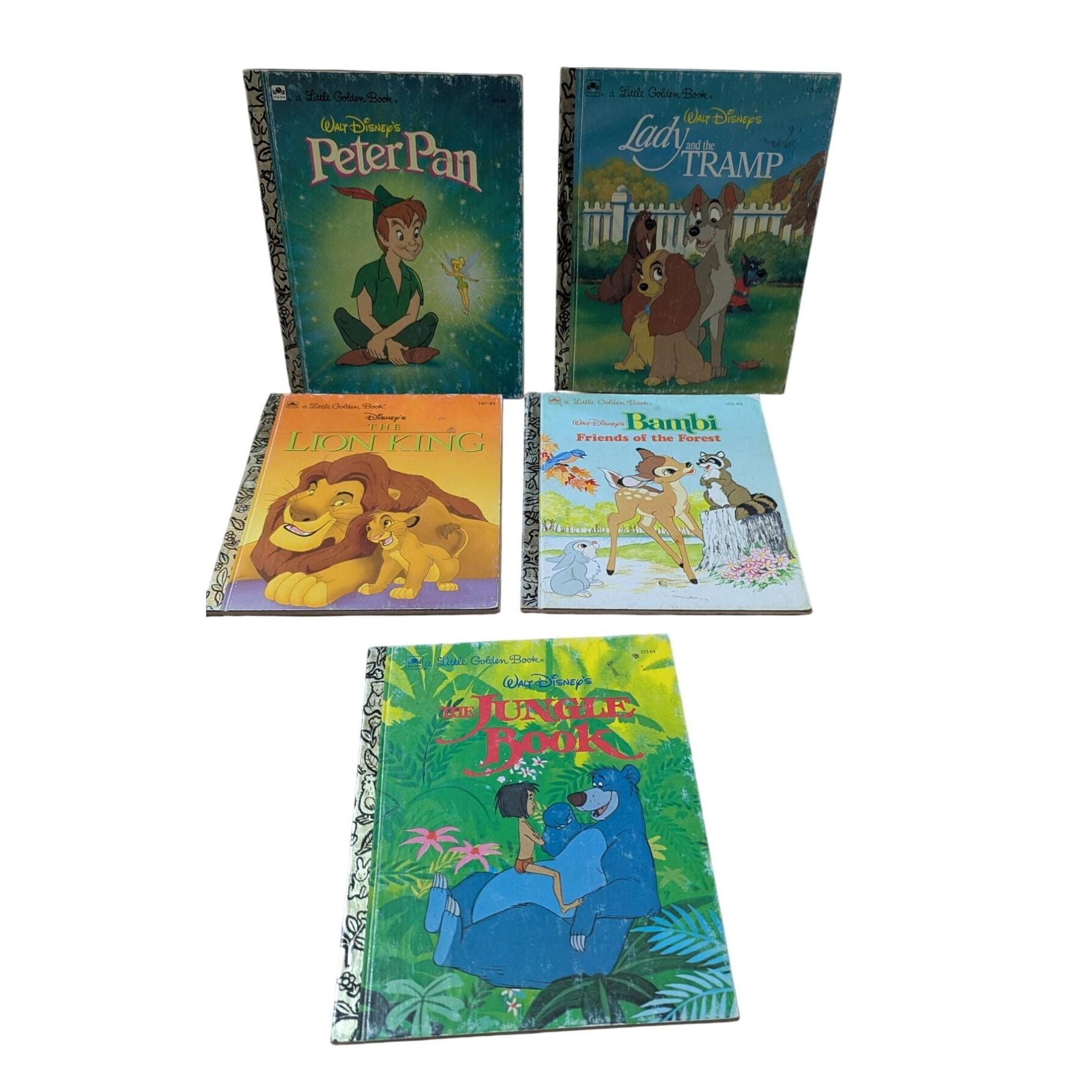 ディズニー 絵本 Little Golden Books 5冊セット Vintage Disney Little Golden Books: Classic Set of 5 - Etsy